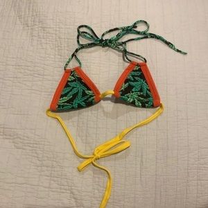 Marijuana bikini top